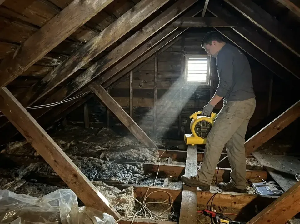 attic-water-damage-drying-proc-007 — frequently asked questions, Emergency Water Extraction & 24/7 Flood Response in Nederla…